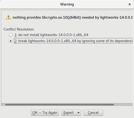 Popup Warning Installasi LWKS