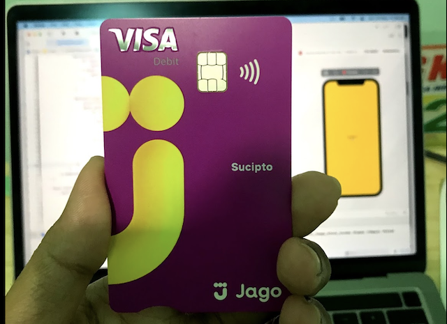 Kartu fisik visa Bank Jago Kartu fisik visa Bank Jago